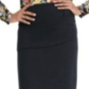 Cabi Overlay Pencil Skirt Black 10 Style #3099